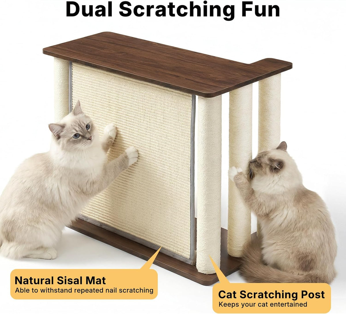 Cat Scratcher Side Table for Couch, Sofa Protector End Table