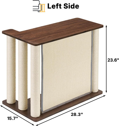 Cat Scratcher Side Table for Couch, Sofa Protector End Table